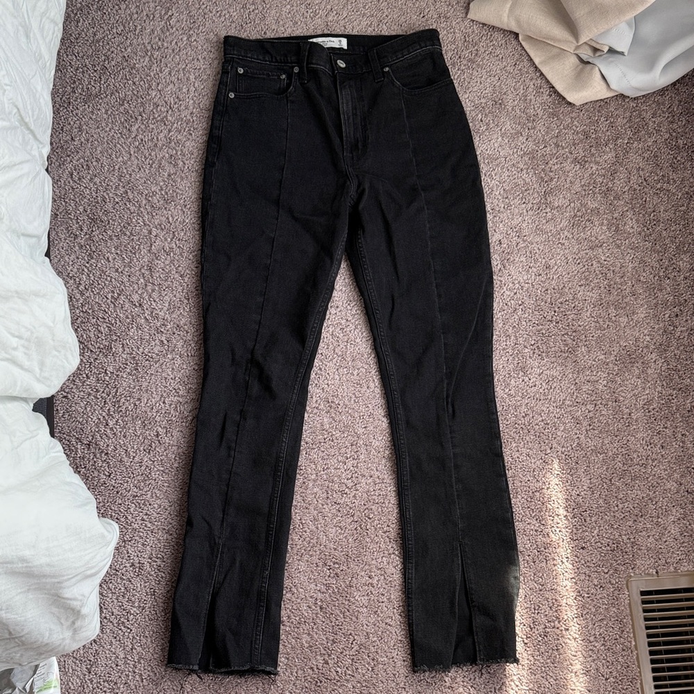 Abercrombie & Fitch Black Skinny High Rise Jeans